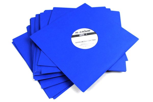 Busta LP interna blu con velina antistatica (conf. 25 pz)