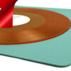 Tappetino in pelle sintetica per lavaggio e pulizia dischi in vinile LP 33 45 78 giri