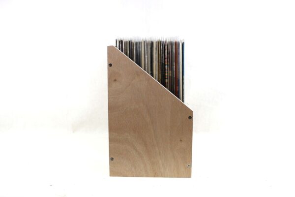 Mobile espositore in legno multistrato inclinato per 35-45 dischi LP 33 giri