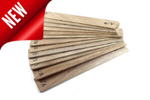 13pz Separatore per LP 33 giri in legno compensato con lettere alfabeto complete